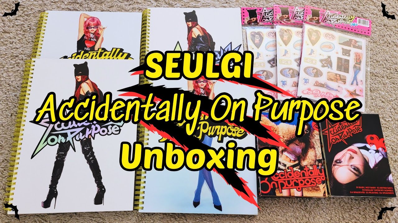 Unboxing SEULGI (슬기) 2nd Mini Album ACCIDENTALLY ON PURPOSE [Photobook, Mini Photobook, Sticker Ver]