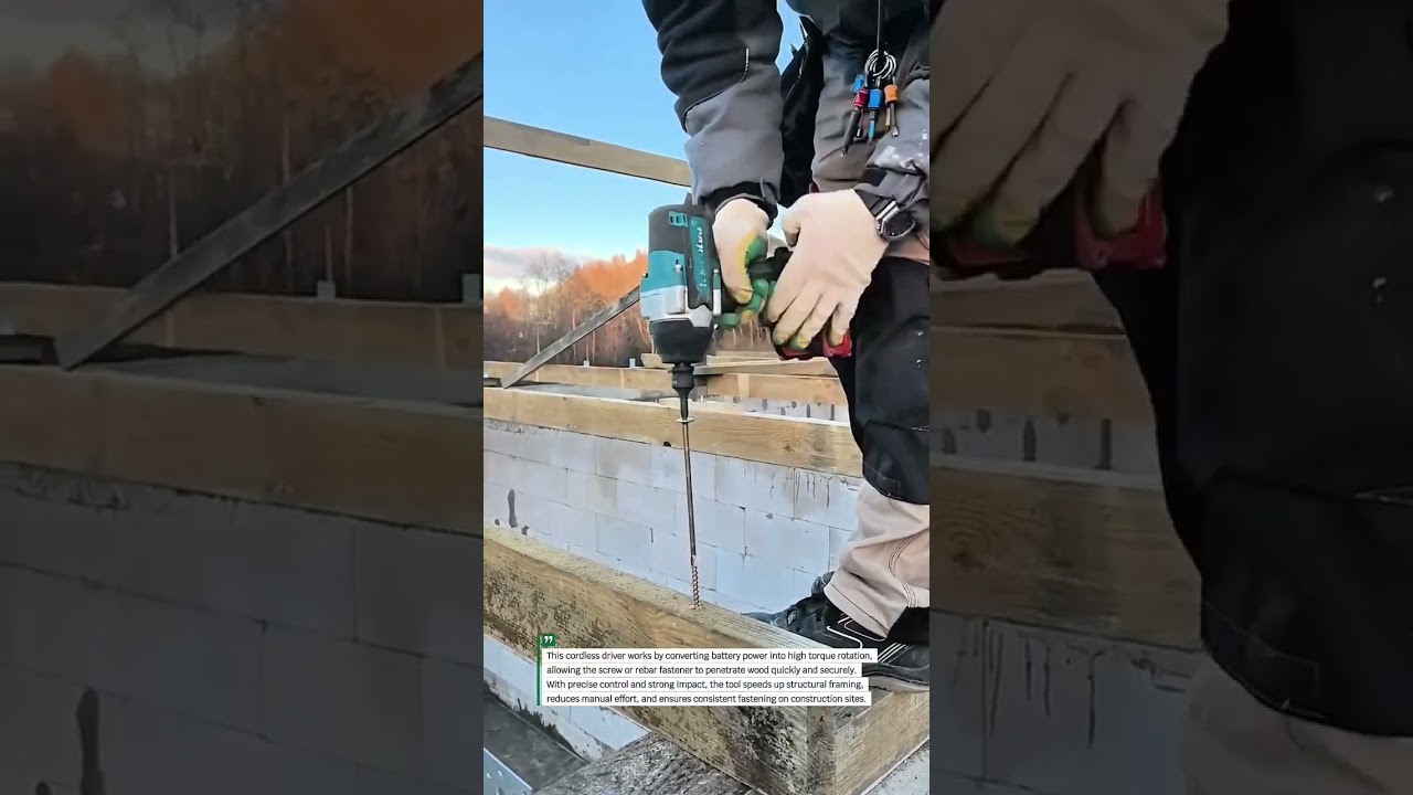 Fast Rebar Installation with Cordless Driver | Construction Work 