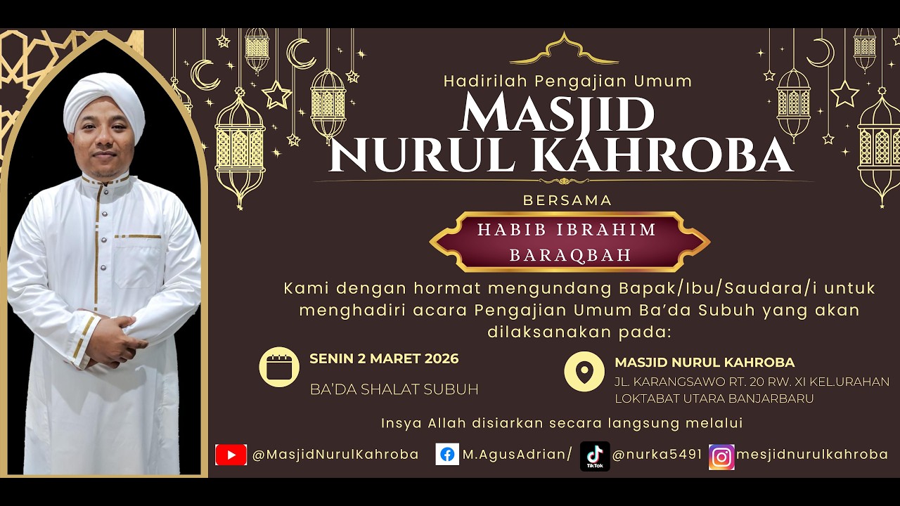 LIVE! TAUSYIAH RAMADHAN BERSAMA HABIB IBRAHIM BARAQBAH