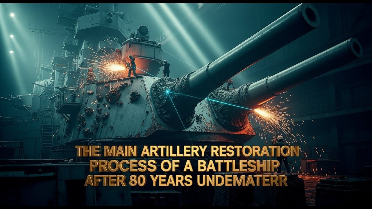 Deep Ocean Recovery: The 80-Year Battleship Main Gun Restoration Process