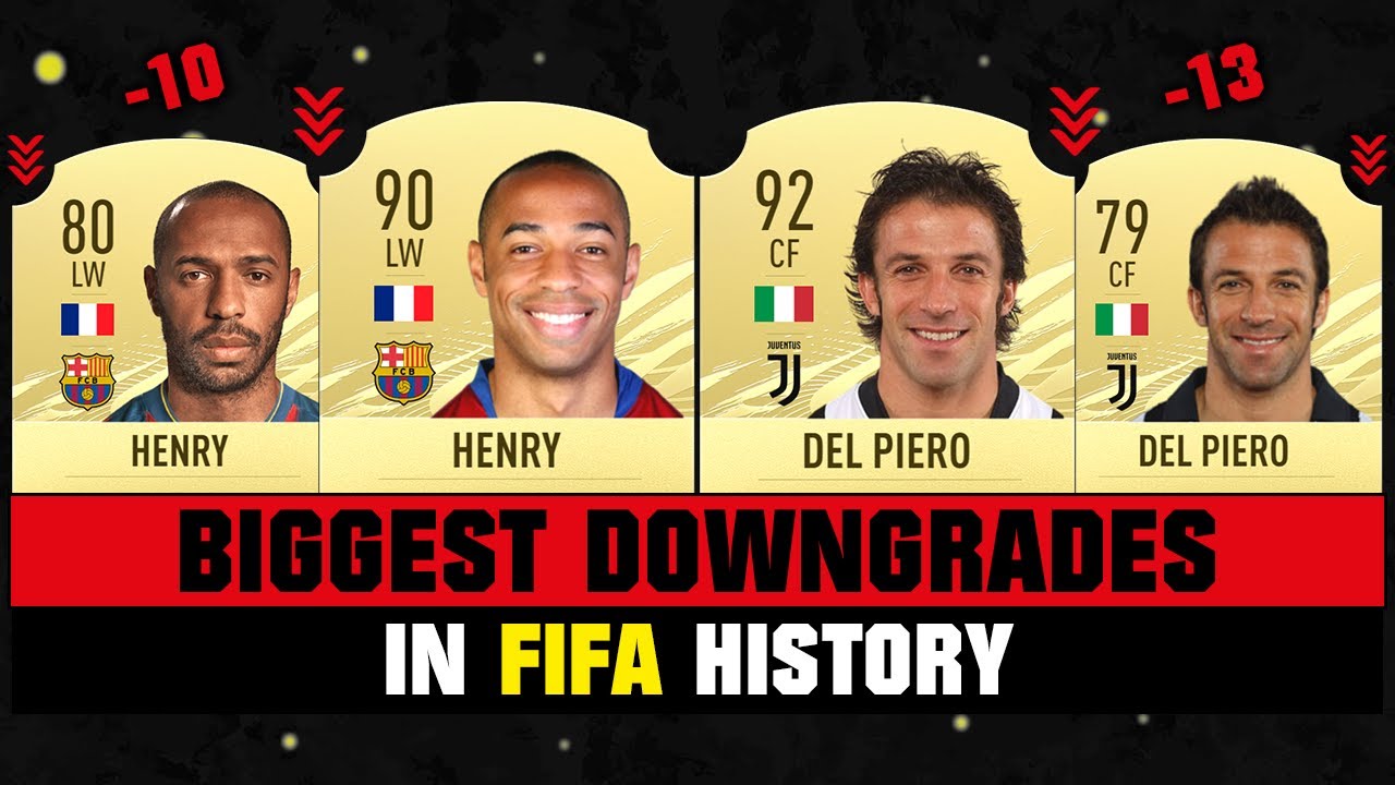 Biggest RATING DOWNGRADES in FIFA HISTORY! ⬇️😱 FIFA 10 - FIFA 21