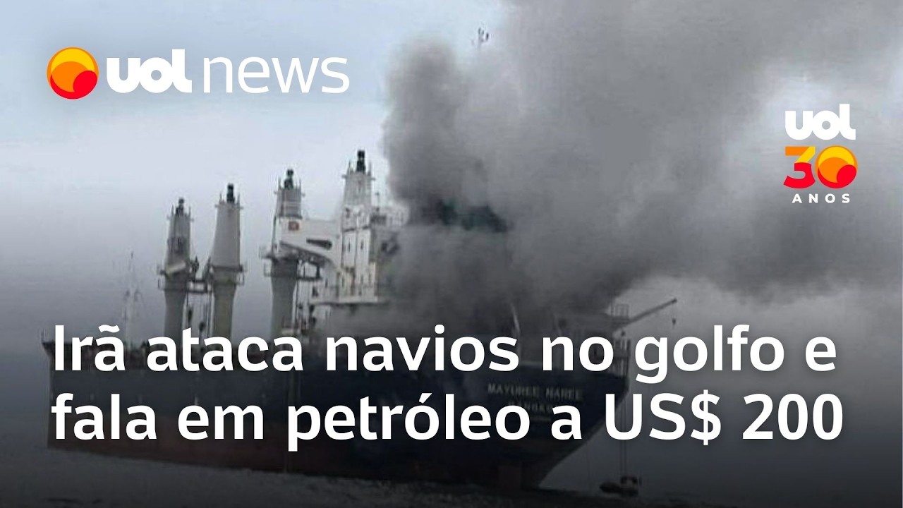 Irã ataca navios no golfo e fala em barril de petróleo a US$ 200