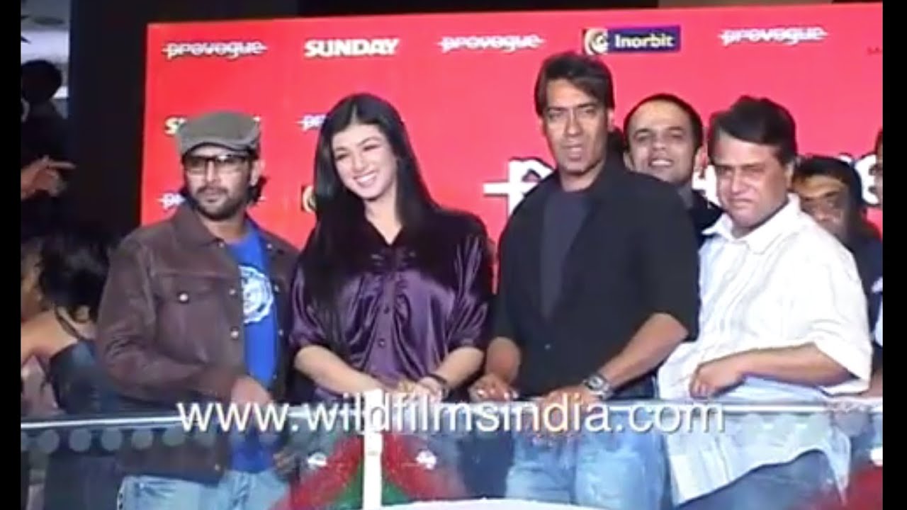 Ajay Devgn, Ayesha Takia, Arshad Warsi, Rohit Shetty at Provogue event promoting 'Sunday'