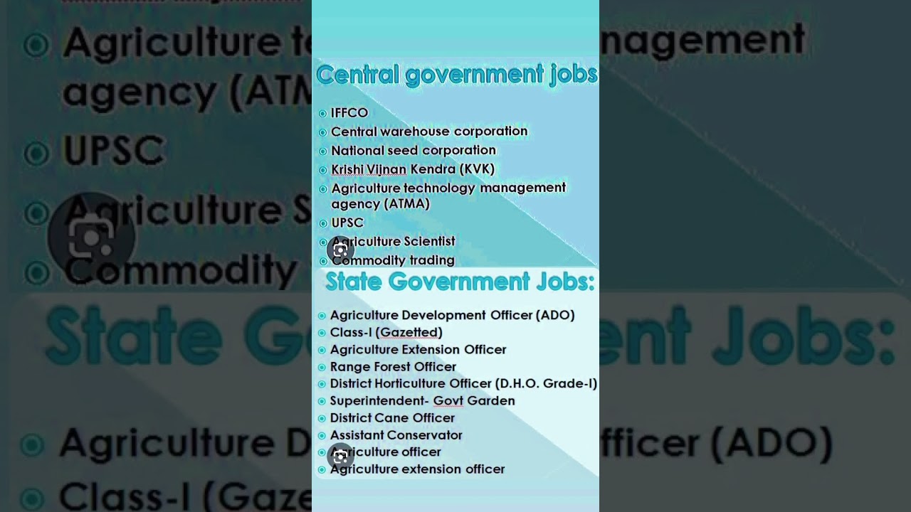 Government job after bsc agriculture / scope of bsc agriculture #agriculture