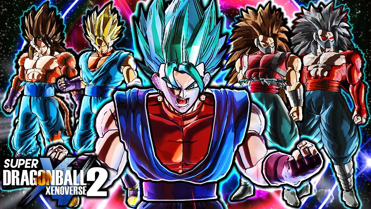 NEW EVIL SAIYAN SAGA PACK - Dragon Ball Xenoverse 2 Alternate Vegito & Cumber Gameplay (ALL CUSTOM)