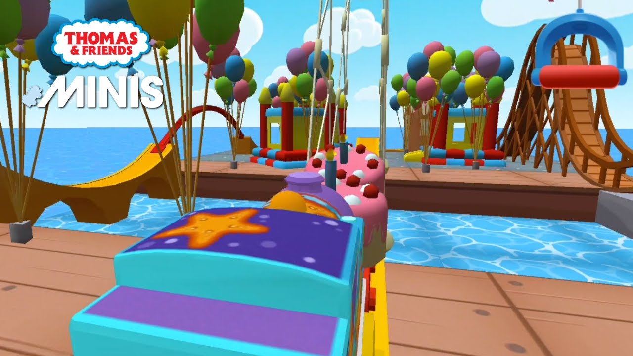 Thomas & Friends Minis!  🚂 THE BIRTHDAY PARTY *DECORATE your train set with dazzling decorations*!