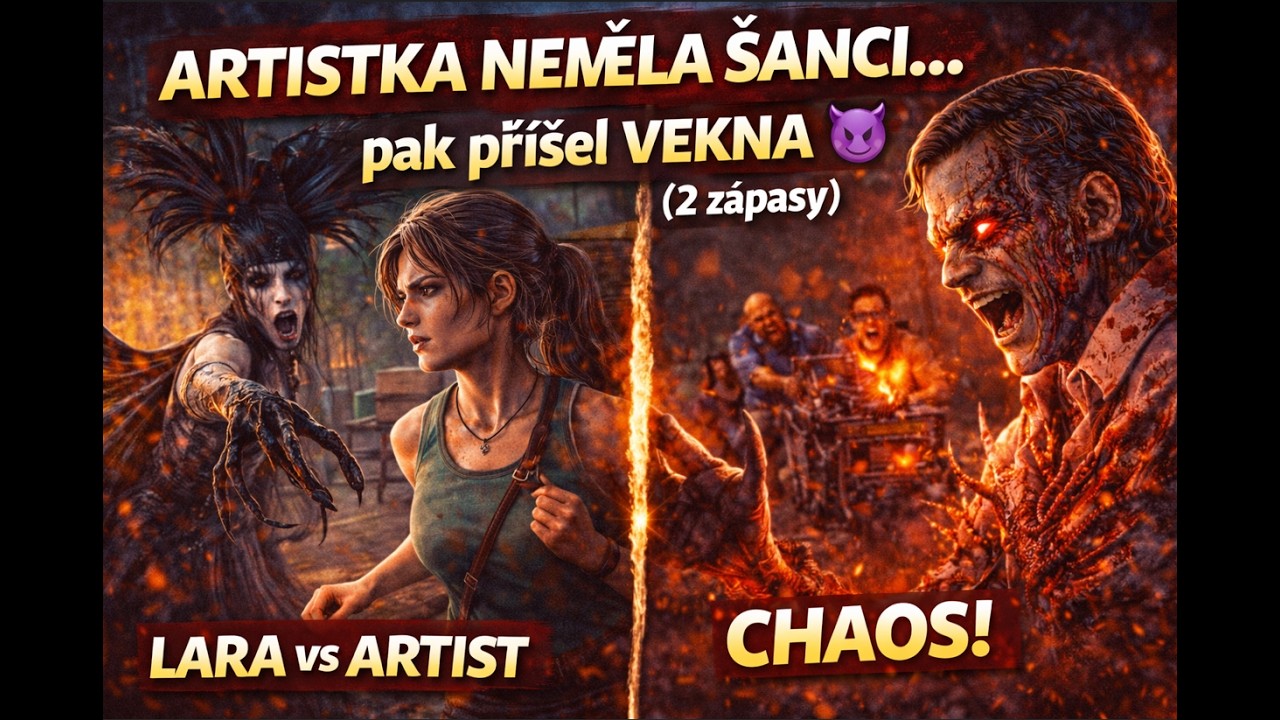 ARTISTKA NEMĚLA ŠANCI… pak přišel VEKNA 😈 (2 zápasy)