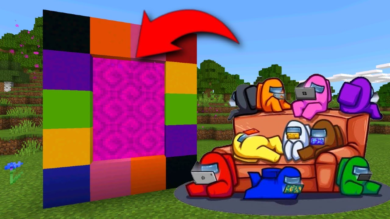 How To Make A Portal To The Among Us Dimension in Minecraft!!!