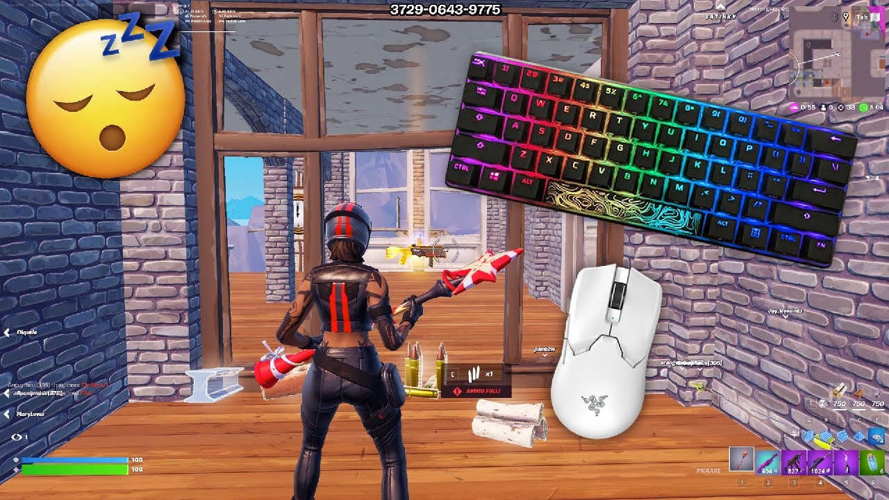 HyperX Alloy Origins 60% ASMR 😴 ZoneWars 🏆 Fortnite Satisfying Gameplay