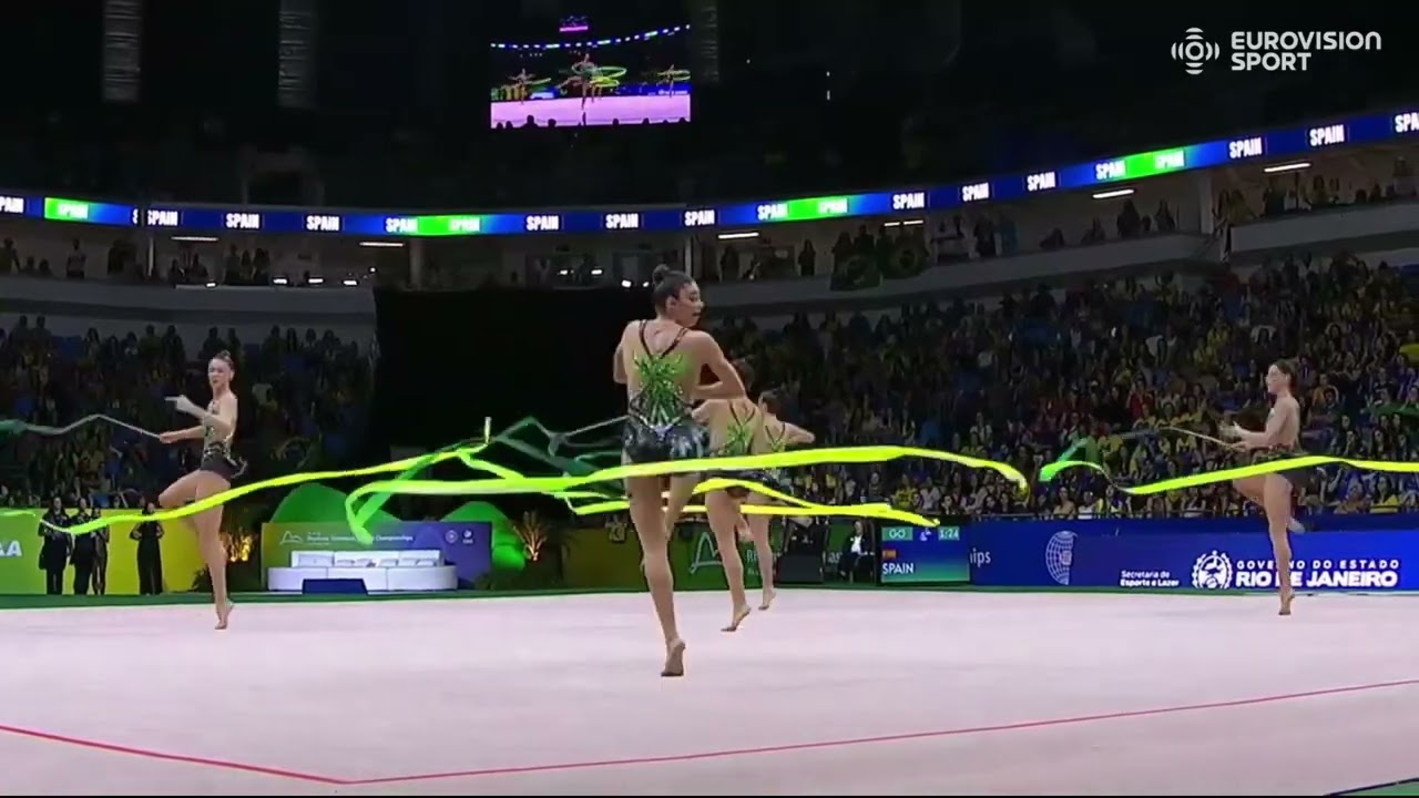 SPAIN group 5 RIBBONS 25,95 - Apparatus Final - WCh Rio 2025