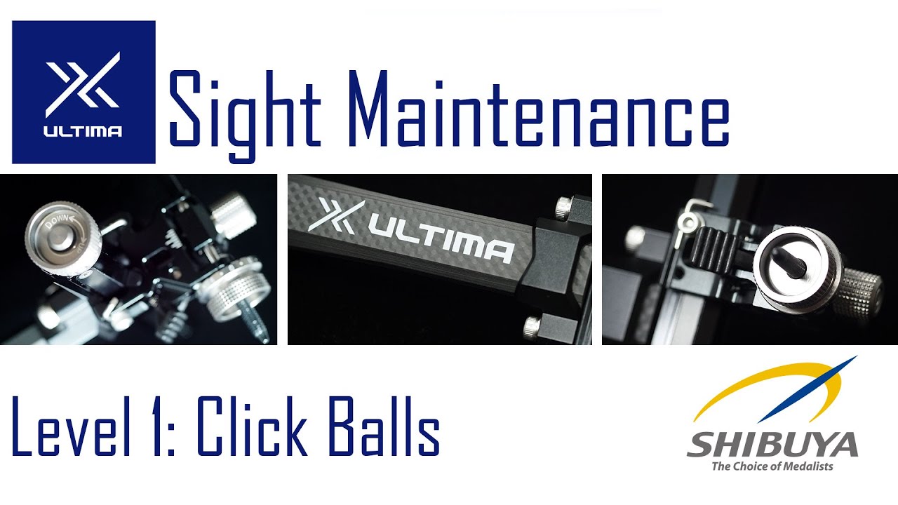 SHIBUYA ULTIMA Sight Maintenance: Cleaning and replacing Click Balls.