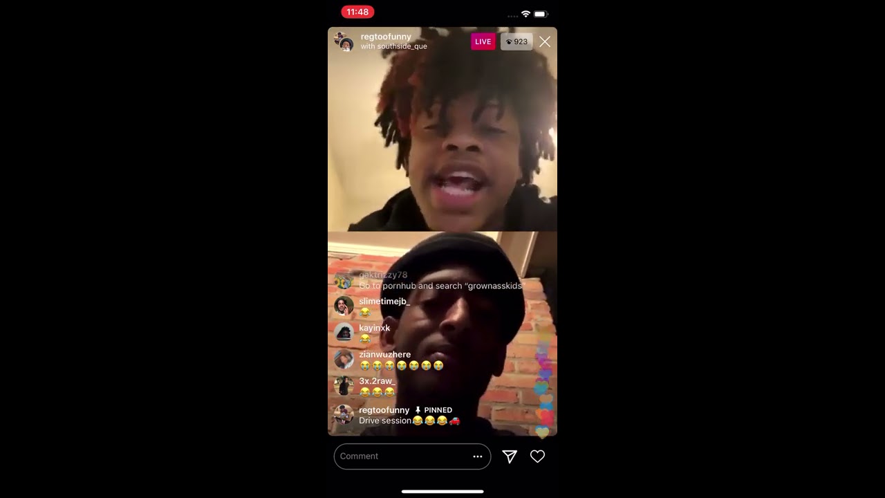 Regtoofunny roasts SouthsideQue (FUNNIEST LIVE EVER)