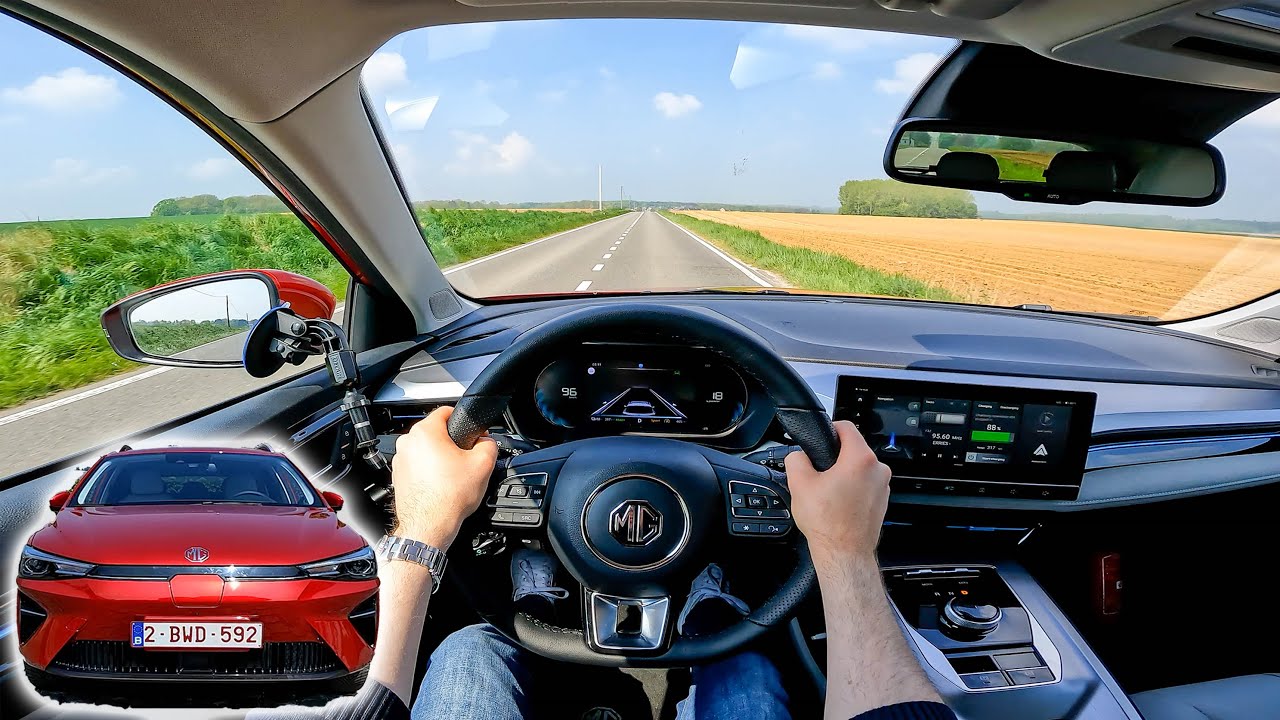 2022 MG5 POV Test Drive: Electric Station Wagon 157 HP Long Range