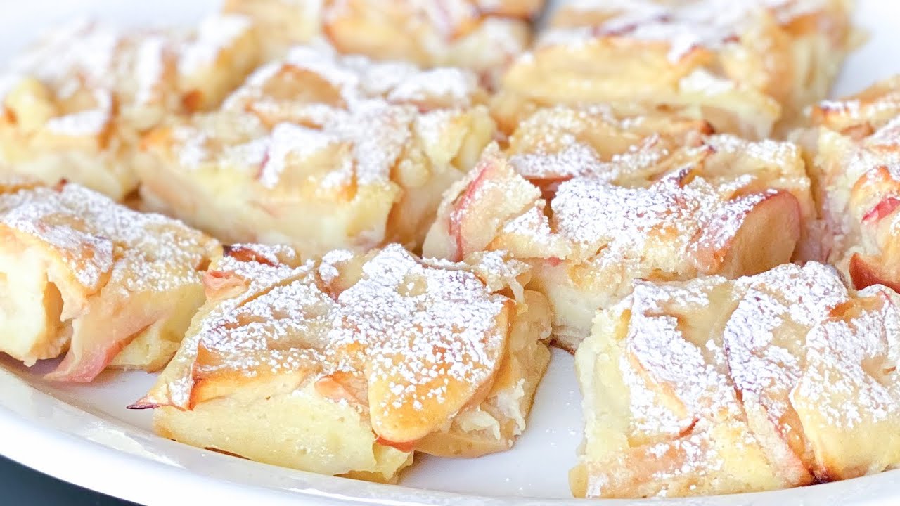 Простой и вкусный яблочный пирог за 5 минут