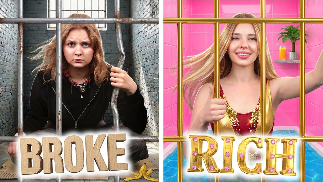 Rich Girl vs Poor Girl in Jail! Room Decorating Challenge