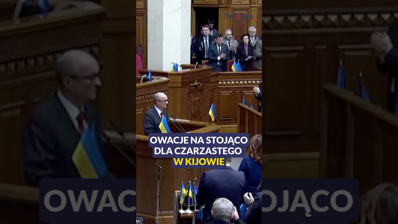 Owacje na stojąco dla Czarzastego w ukraińskim parlamencie #polityka #polska #ukraina #shorts