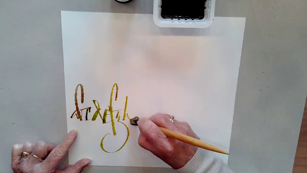 Rulingpen (trekpen) met bister en inkt