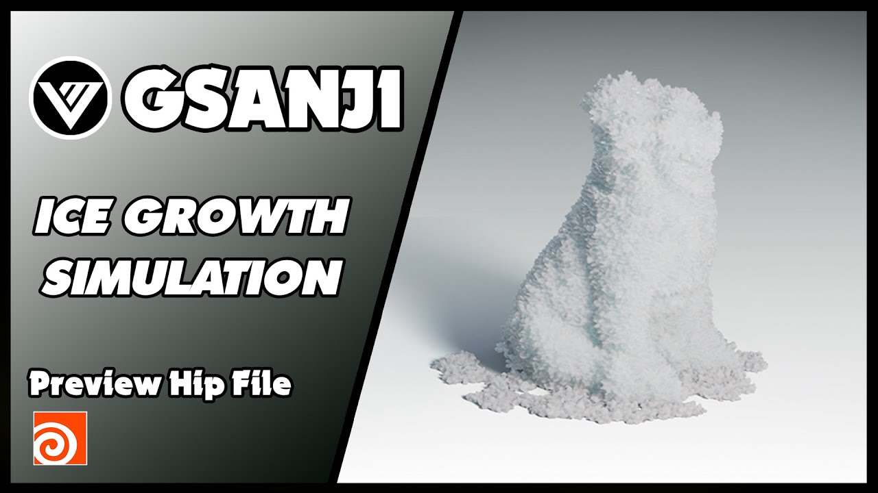 Ice Growth Simulation | Houdini Tutorial | Hip File