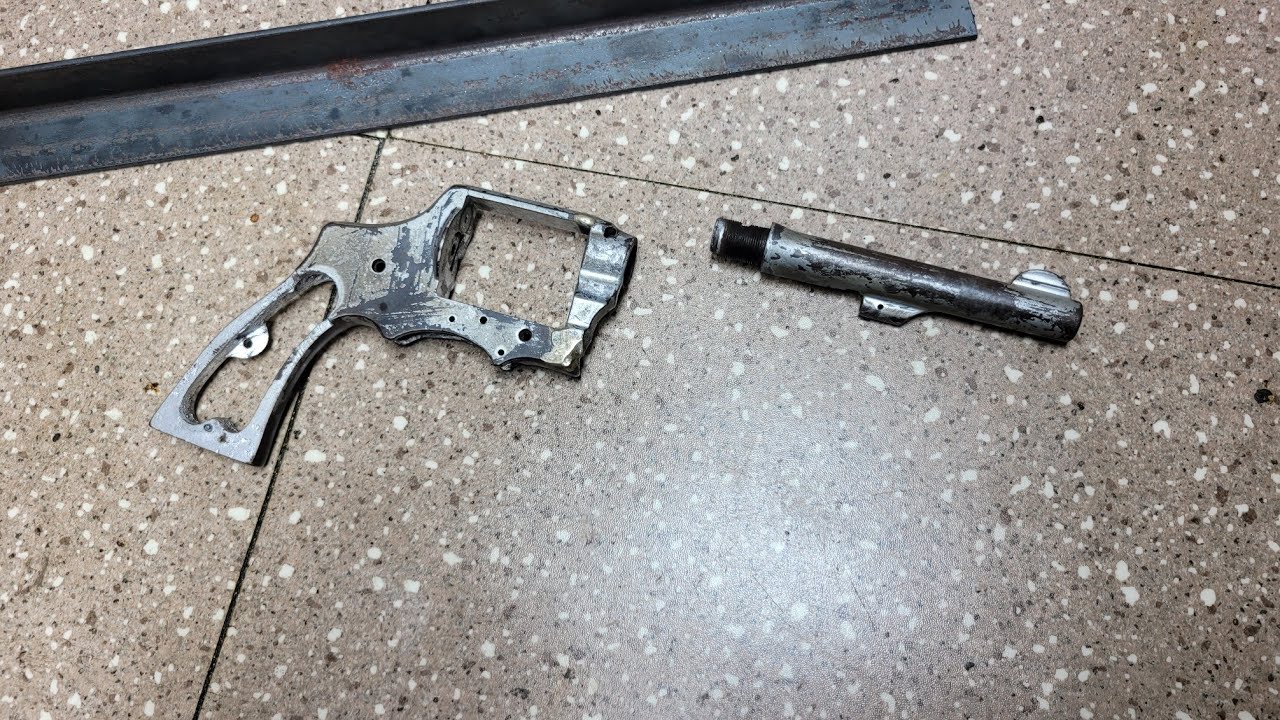 Revolver barrel removal.