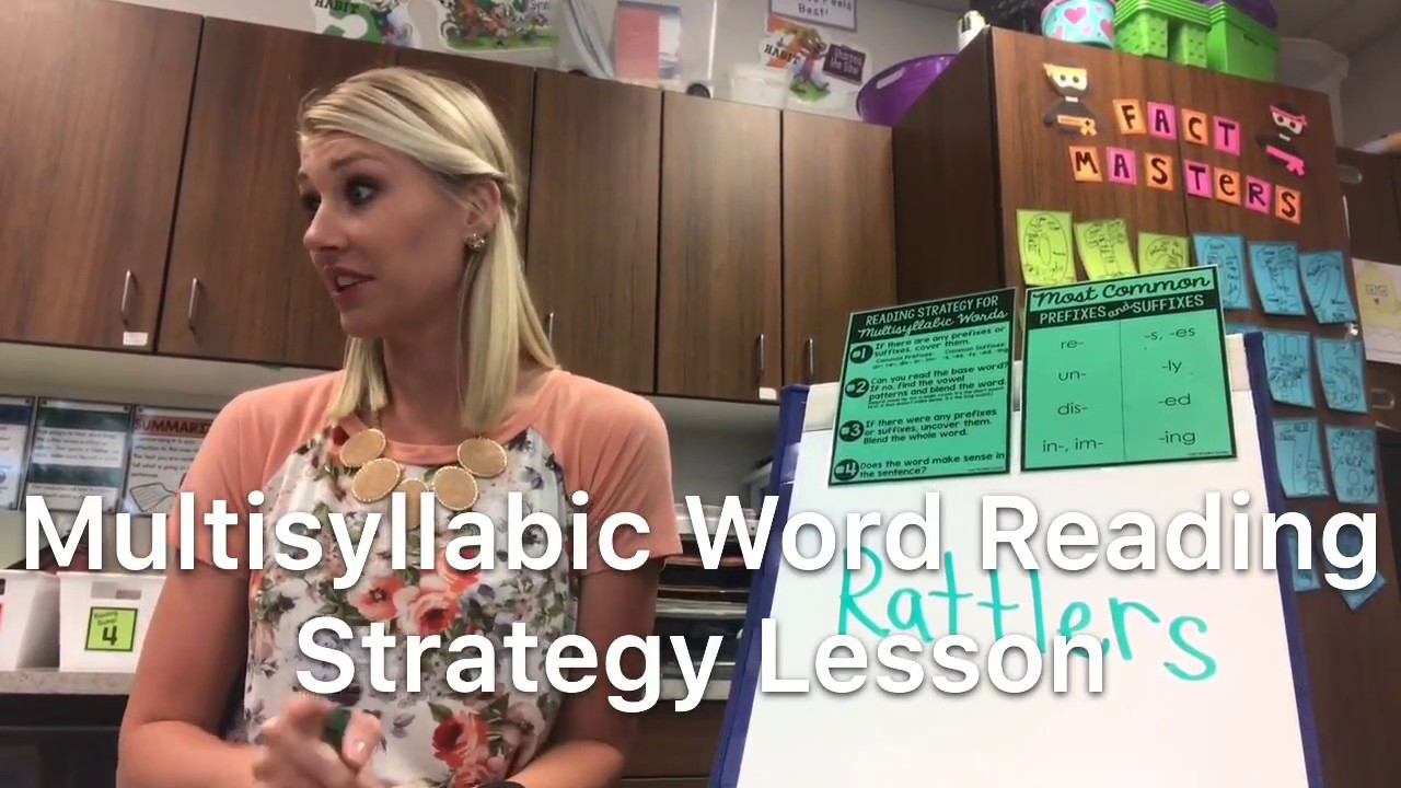 Multisyllabic Word Reading Strategy (5th Grade Text)