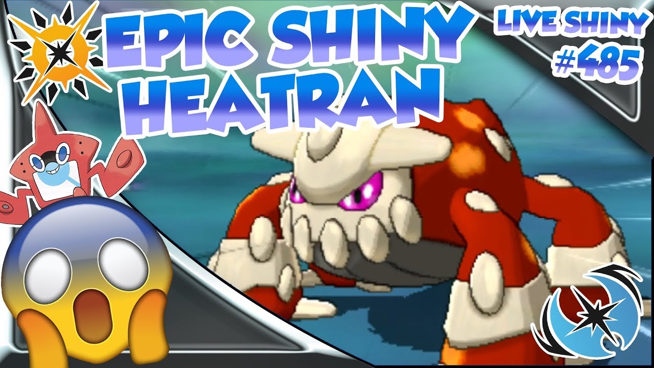 EPIC SHINY HEATRAN! Shiny Heatran Reaction In Pokemon Ultra Sun and Ultra Moon - Shiny Legendary