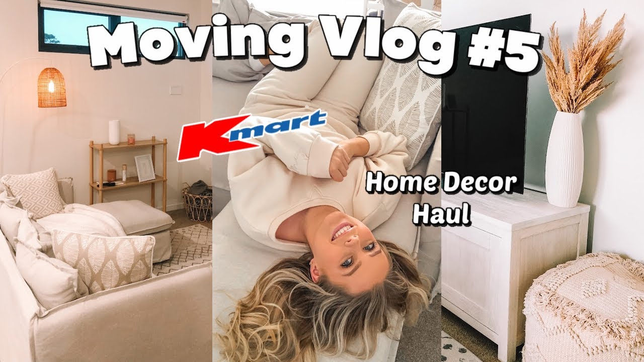 MOVING VLOG #5 | HUGE Kmart Home Haul + Apartment Makeover 🤩