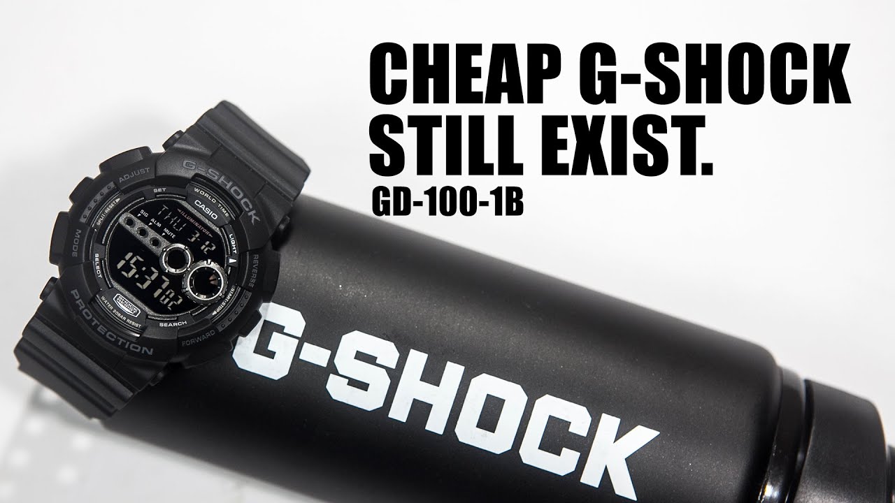 A CHEAP $89 G-SHOCK - CASIO GD-100-1B FULL BLACK