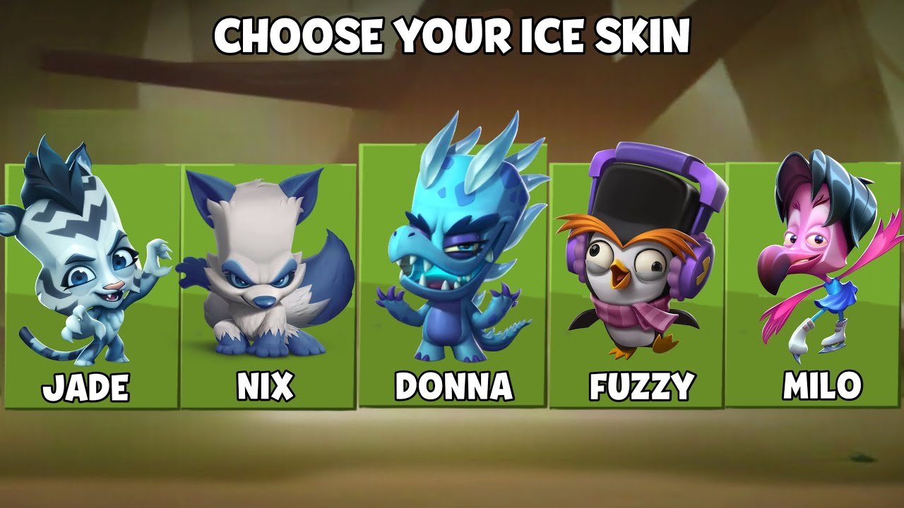 Which Character Ice Skin is Your Favourite | Zooba