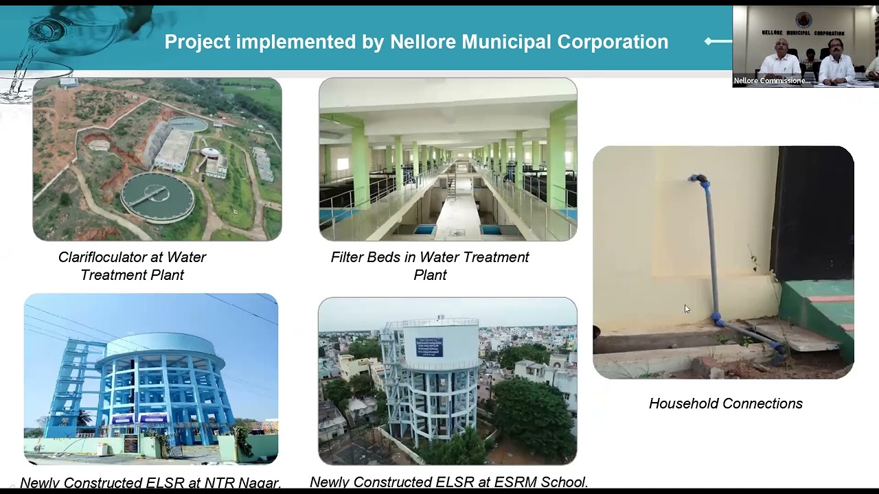 Water Supply System in Nellore |  Nellore Municipal Corporation | PPT Presentation on 10.11.22