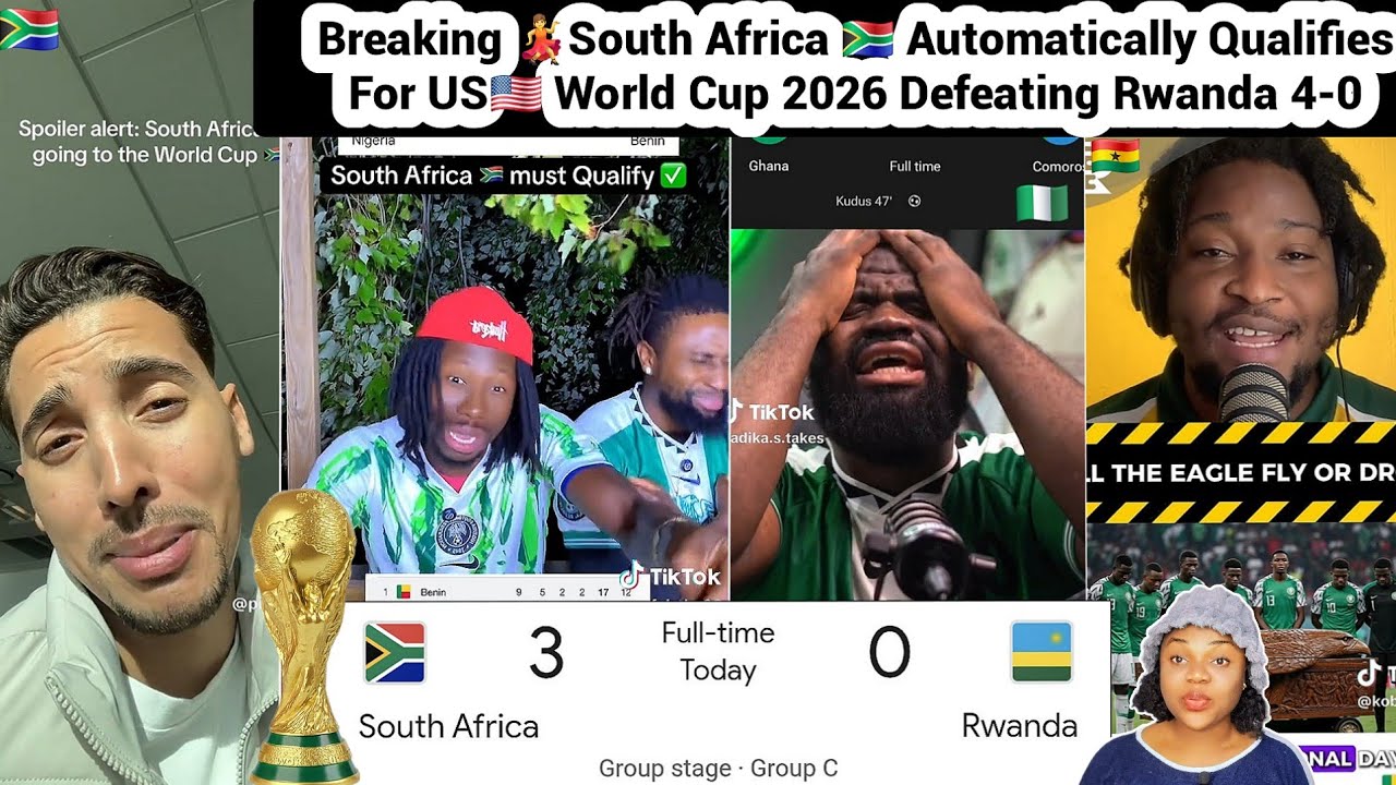Южная Африка автоматически квалифицируется на чемпионат мира 2026 года в США, обыграв Руанду со с...