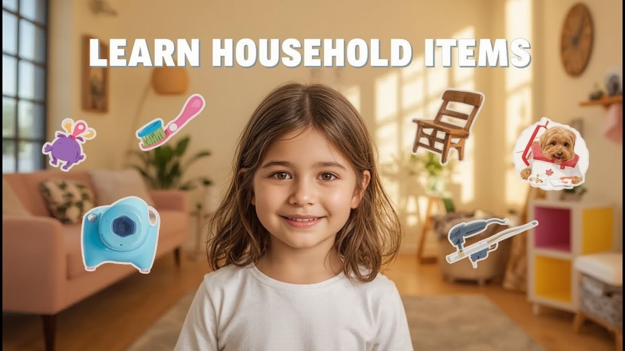 Learn Household Items for Kids | Fun Learning Video