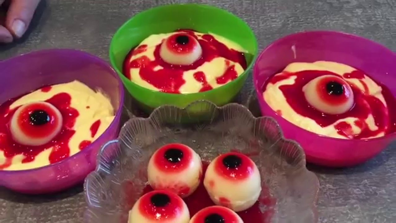 Halloween , Horror Augen zum essen und selber mach