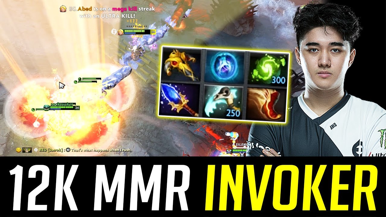 Abed - 12,000 MMR INVOKER Looks Like - ONE SHOT ULTRA KILL DOTA 2