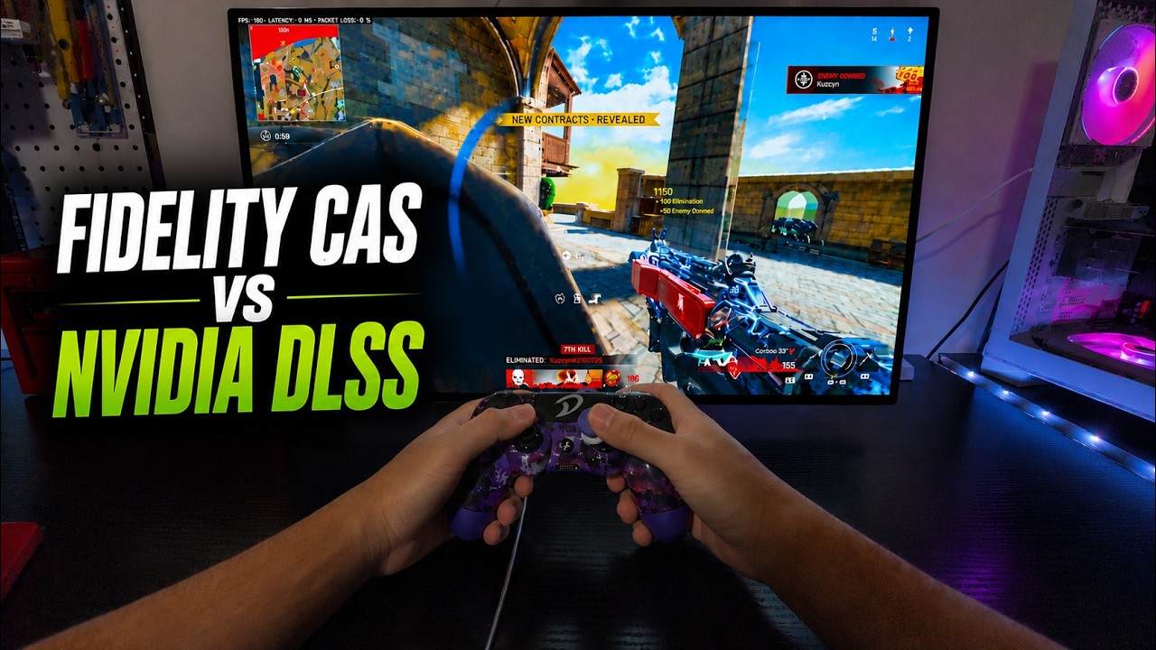 Nvidia DLSS vs Fidelity Cas Benchmark | Warzone Season 4 ( POV )