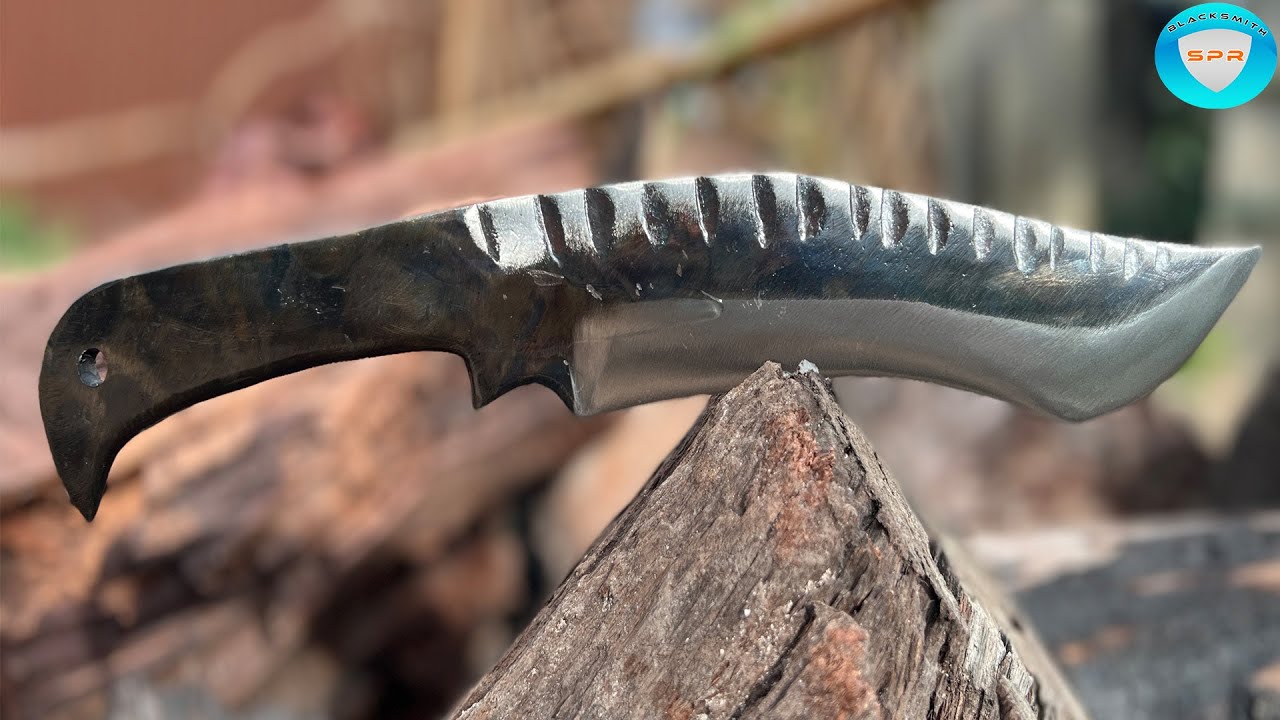 USING NEW TECHNIQUE TO MAKE THE MOST BEAUTIFUL KNIFE FROM A PART OF LEAF SPRING\Blacksmith SPR.