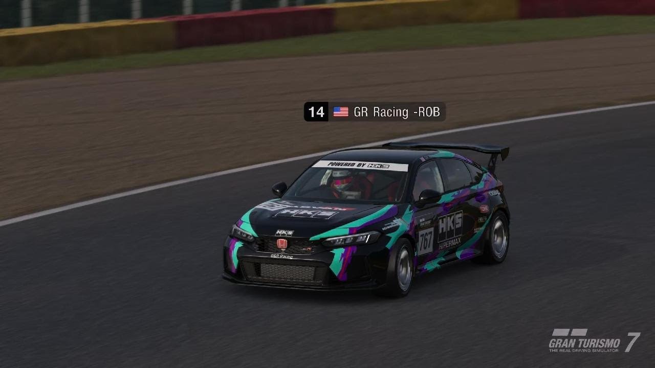 Gran Turismo 7  Weekly Challenge WTC700 at Spa FL5 Civic Test