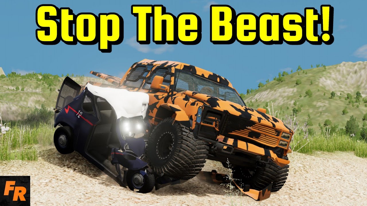 Stop The Beast! - Falcon Armored Truck - BeamNG Drive