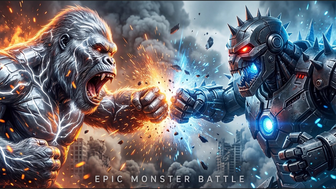 Mercury King Kong vs Magnetic Iron Titan ⚡ Liquid Metal Monster Battle