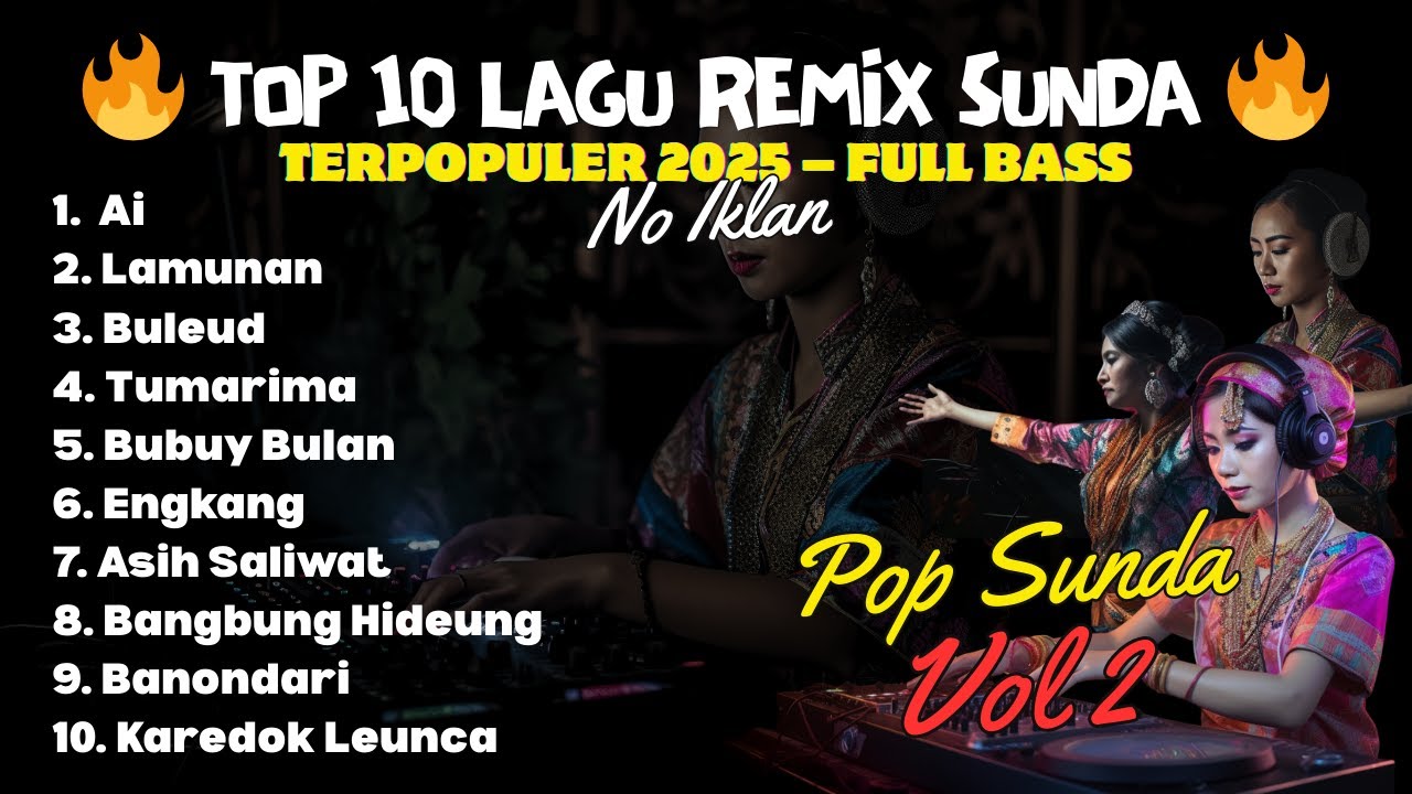 🎶 TOP 10 Lagu Remix Sunda | Tumarima, Lamunan, Ai  | Sunda Terpopuler 2025 – Full Bass No Iklan 🔥