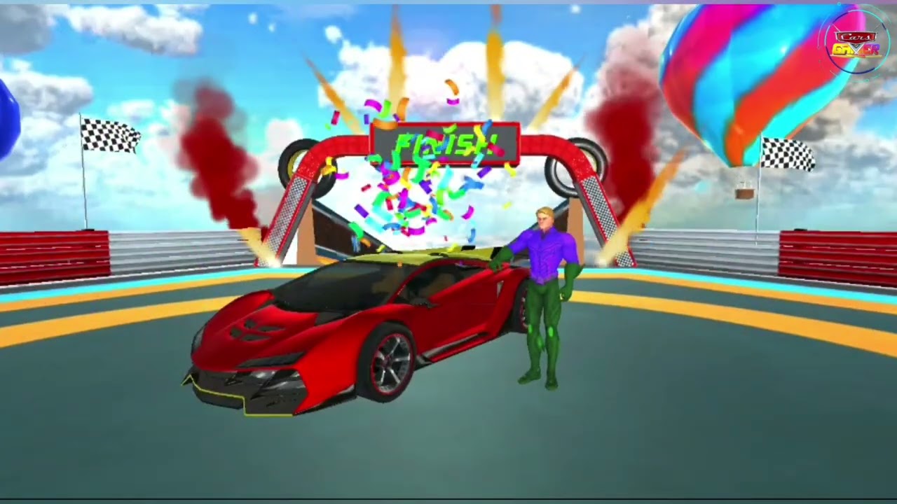 super hero Stunt - Car Game | Android Gameplay cf w