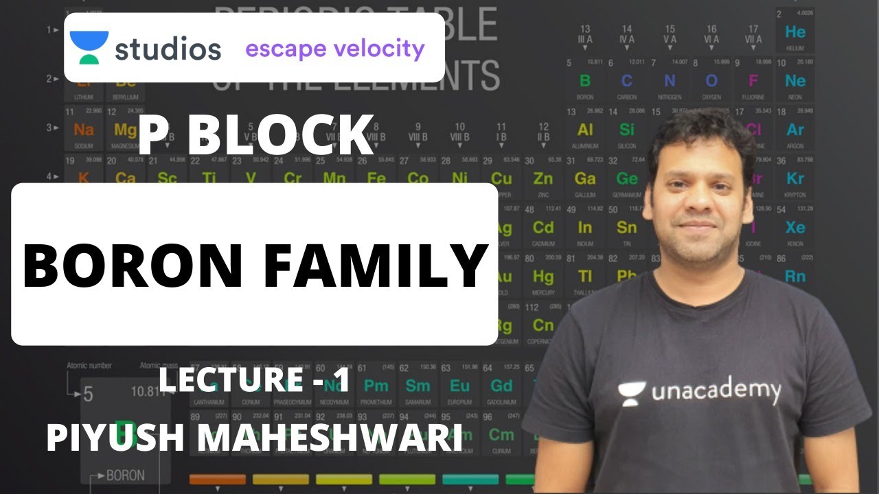 L1: Boron Family | P Block Elements (IIT-JEE Mains & Advanced) | Piyush Maheshwari