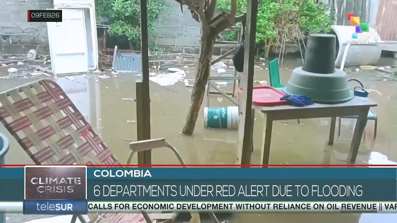 Colombia, 6 departments under red alert due to flooding