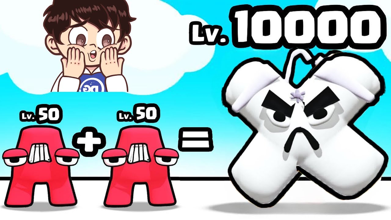 NOOB vs PRO vs DIOS en MERGE ALPHABET LORE RUN !! - DeGoBooM