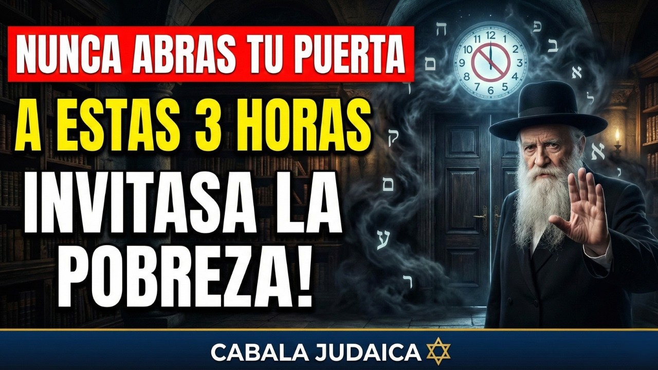 🔴NUNCA abras tu puerta a estas 3 horas — Estás invitando a la pobreza a entrar | Cábala judía