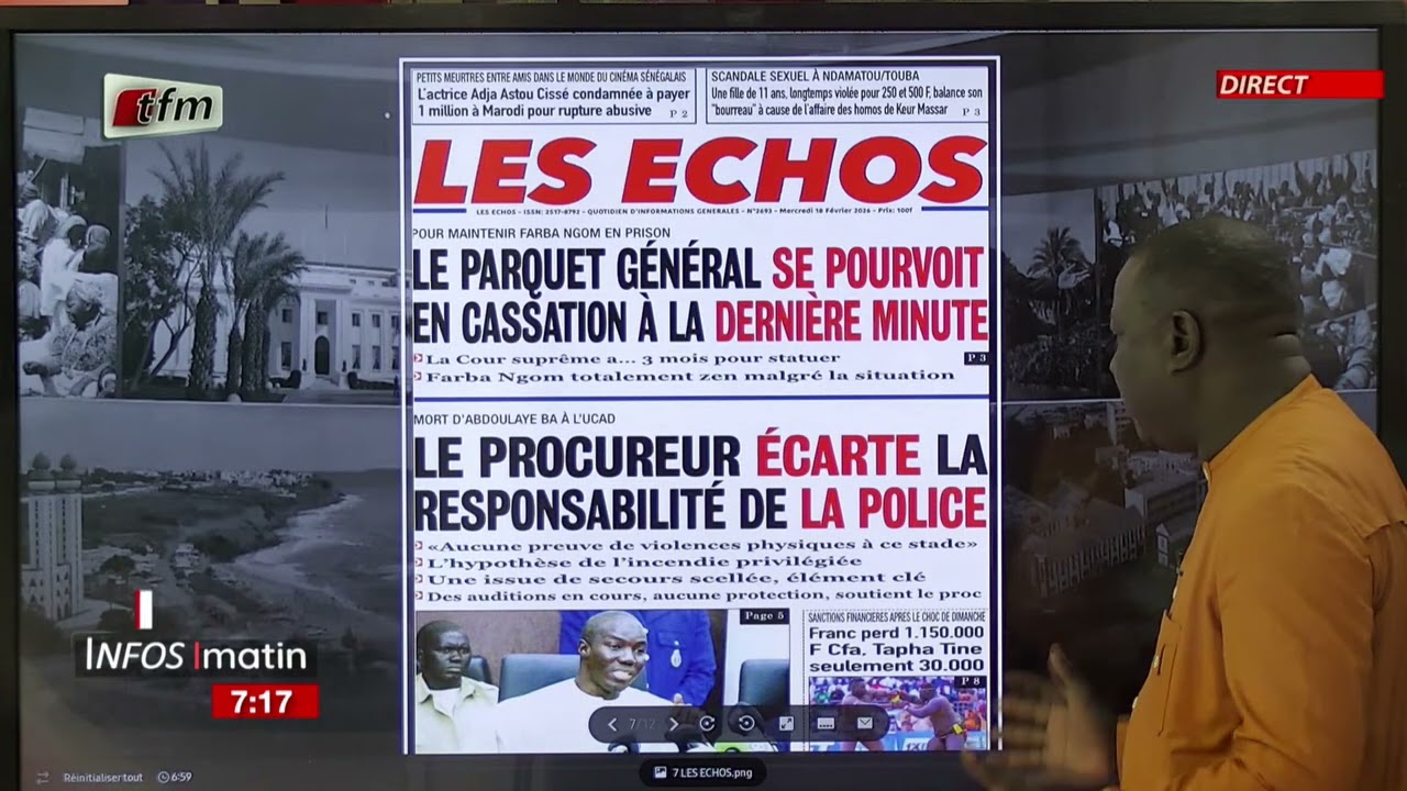 Yenekay yi ak Malick THIANDOUM - Infos matin du 18 février 2026