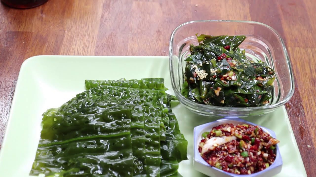 #곰피쌈#쇠미역쌈# 멸치육젓쌈장         맛있는 곰피쌈과 육젓쌈장만들기[상어이모.SANGEOIMO]
