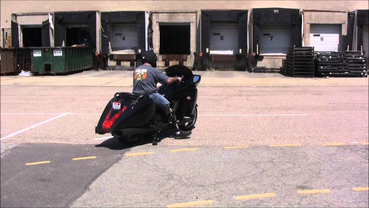 Andres Test ride on modified Victory Vision