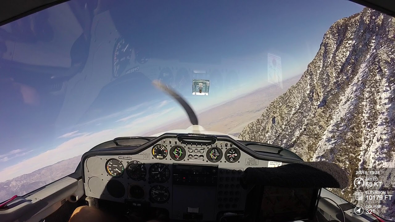 Midwinter Motorglider Flight Over Mt. San Jacinto