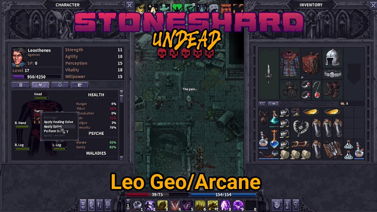 Leo Geo/Arcane vs T5 Undead Dungeon - Stoneshard - Patch 0.9.3.9