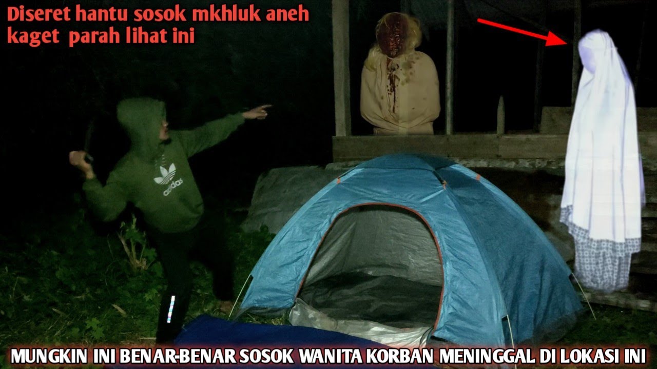 Camping horor Kedatangan Pocong didepan mata hampir sesak nafas melihat mukanya sangat busuk
